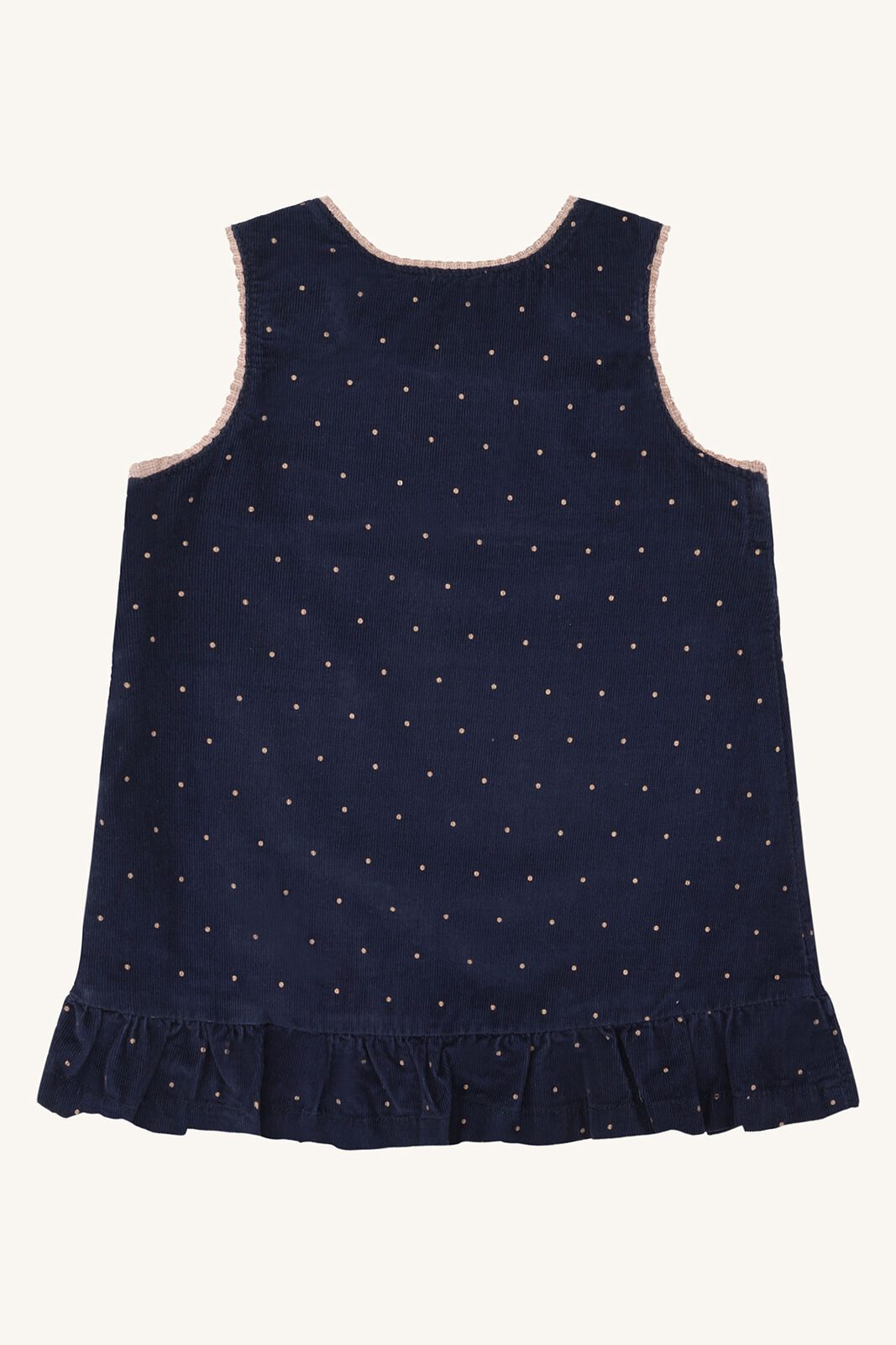 Hust & Claire HCKis Dotty - Mini Feincord Kleid mit Punkten und schönen Details