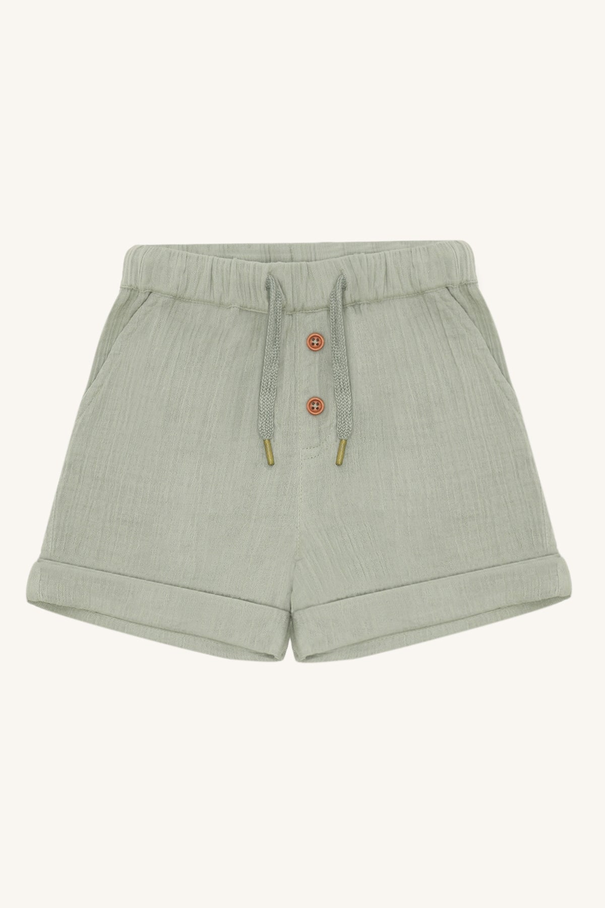 Hust & Claire HCHerluf Muslin Babyshorts - Shorts aus Musseline in Farbe Farbe salbei