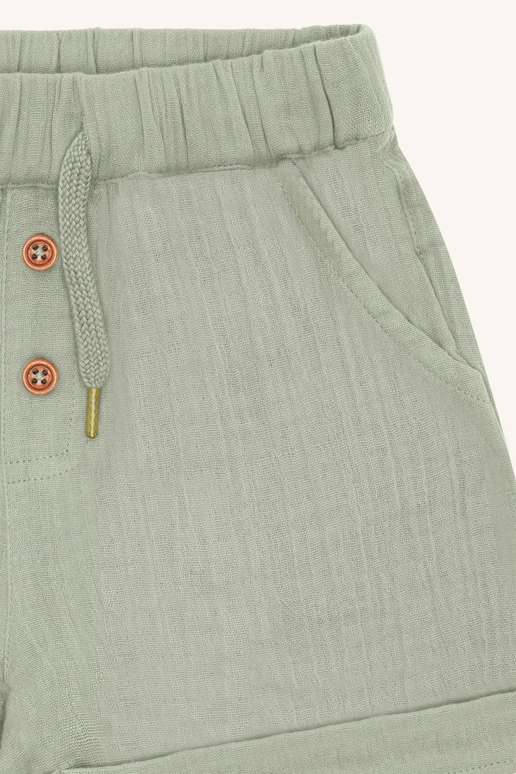 Hust & Claire HCHerluf Muslin Babyshorts - Shorts aus Musseline in Farbe Farbe salbei