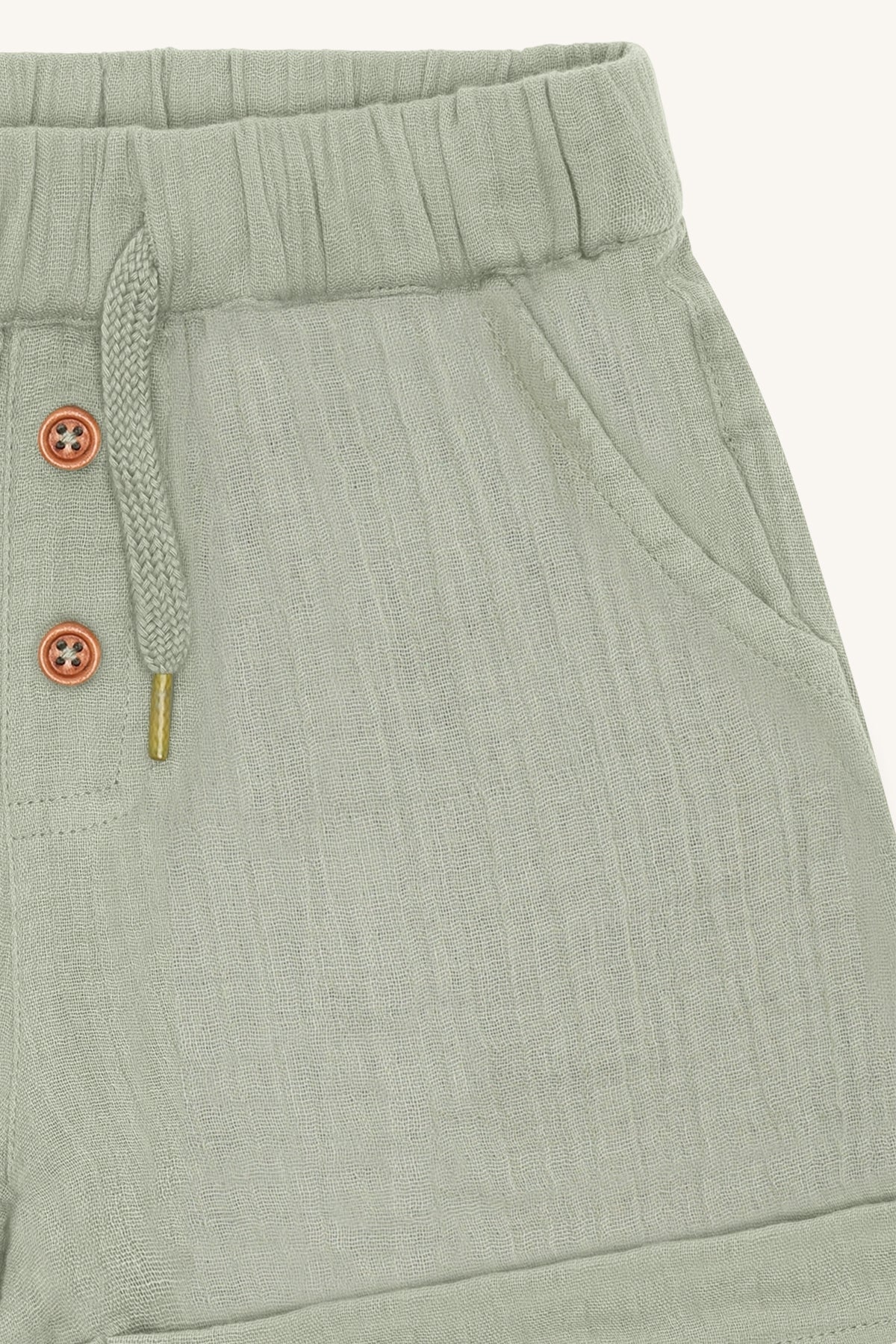 Hust & Claire HCHerluf Muslin Babyshorts - Shorts aus Musseline in Farbe Farbe salbei