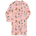 UV Anzug Pippi Langstrumpf in Farbe rosa