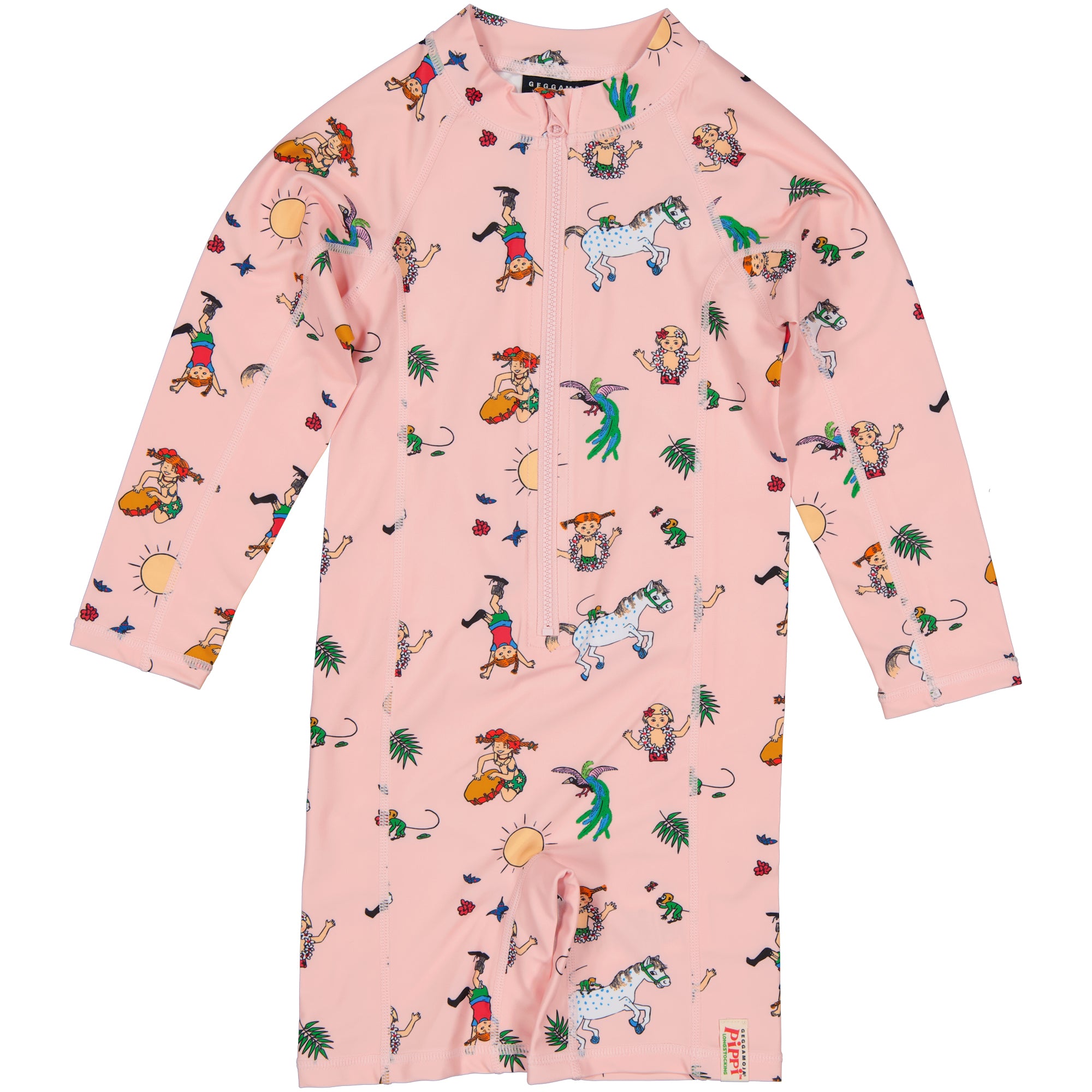 UV Anzug Pippi Langstrumpf in Farbe rosa