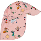UV Schutz Sonnenkappe mit Pippi Langstrumpf Farbe rosa