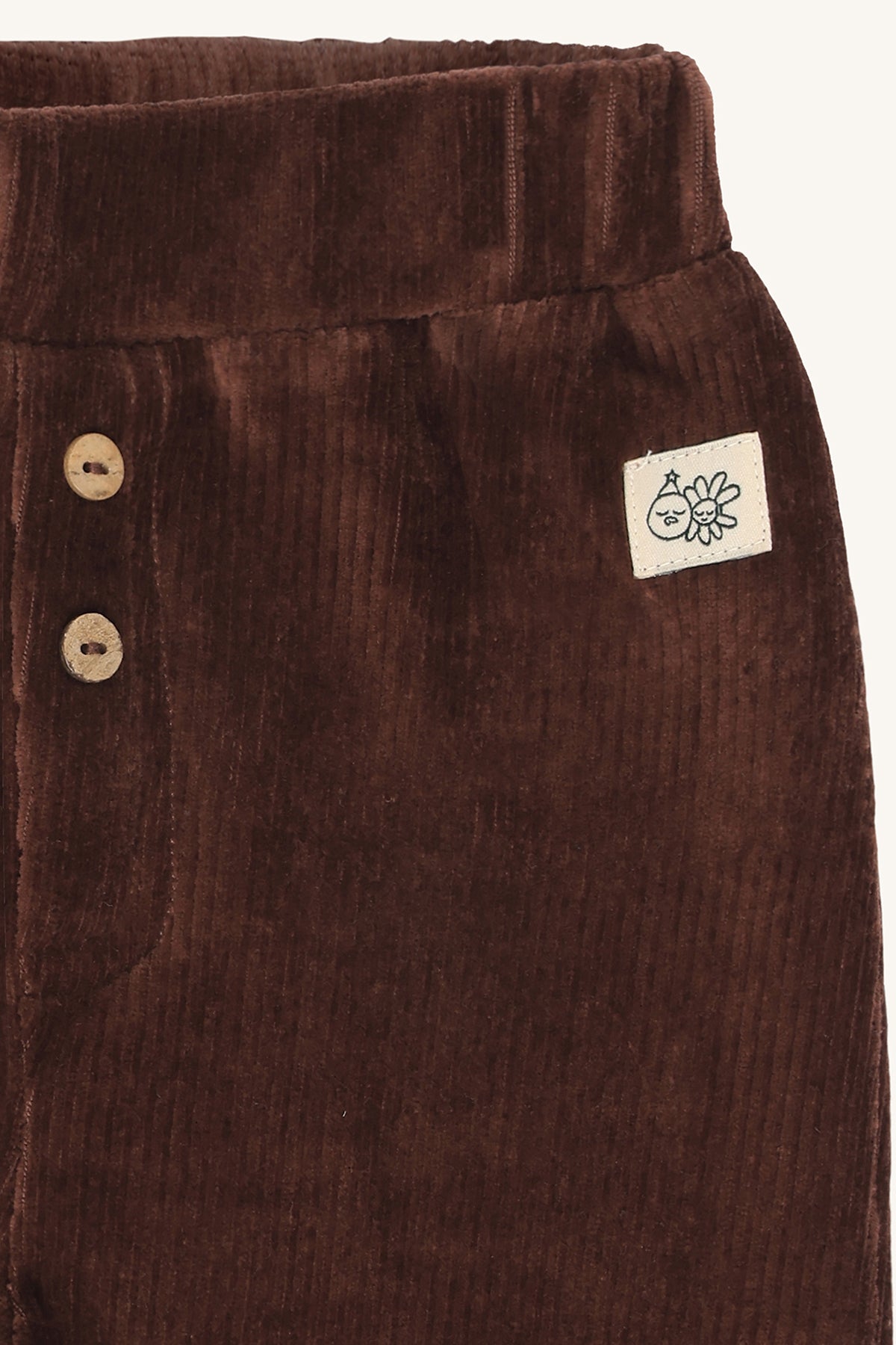 hust and claire HCGus Ribbed velour soil Farbe braun