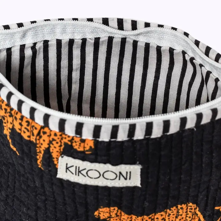 NEU Handgemachte Mini Tasche "black leopard" kikooni