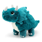 LES PTIPOTOS - 40 cm Plüsch Mama & Baby Triceratops blau