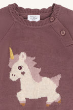Hust and Claire HCPusle Magic Einhorn Strickpullover mit Rüschendetails