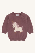 Hust and Claire HCPusle Magic Einhorn Strickpullover mit Rüschendetails