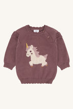 Hust and Claire HCPusle Magic Einhorn Strickpullover mit Rüschendetails