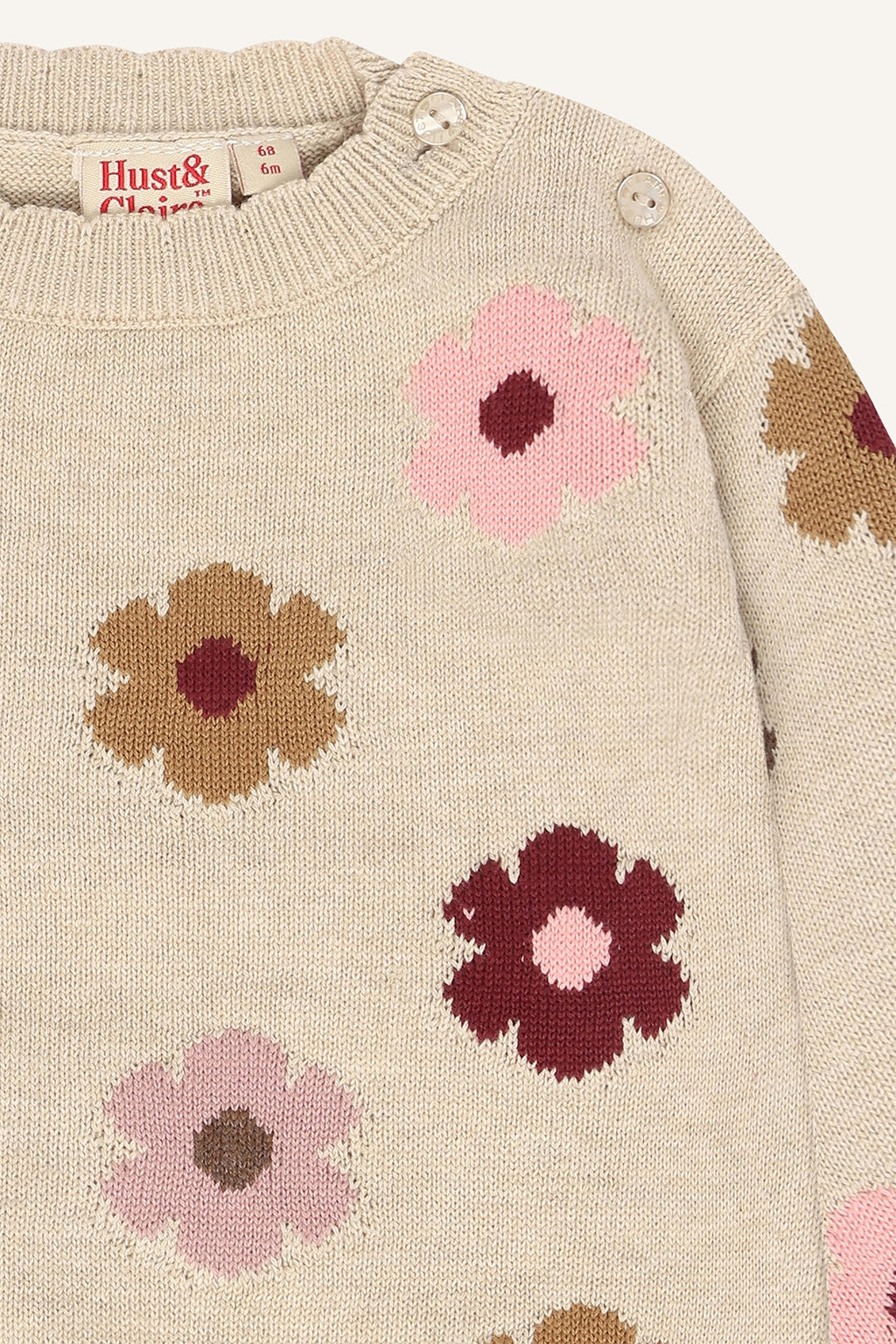hust and claire HCPusle Flower Strickpullover