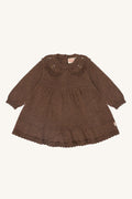hust and claire HCKlara knit Strickkleid braun