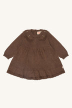hust and claire HCKlara knit Strickkleid braun