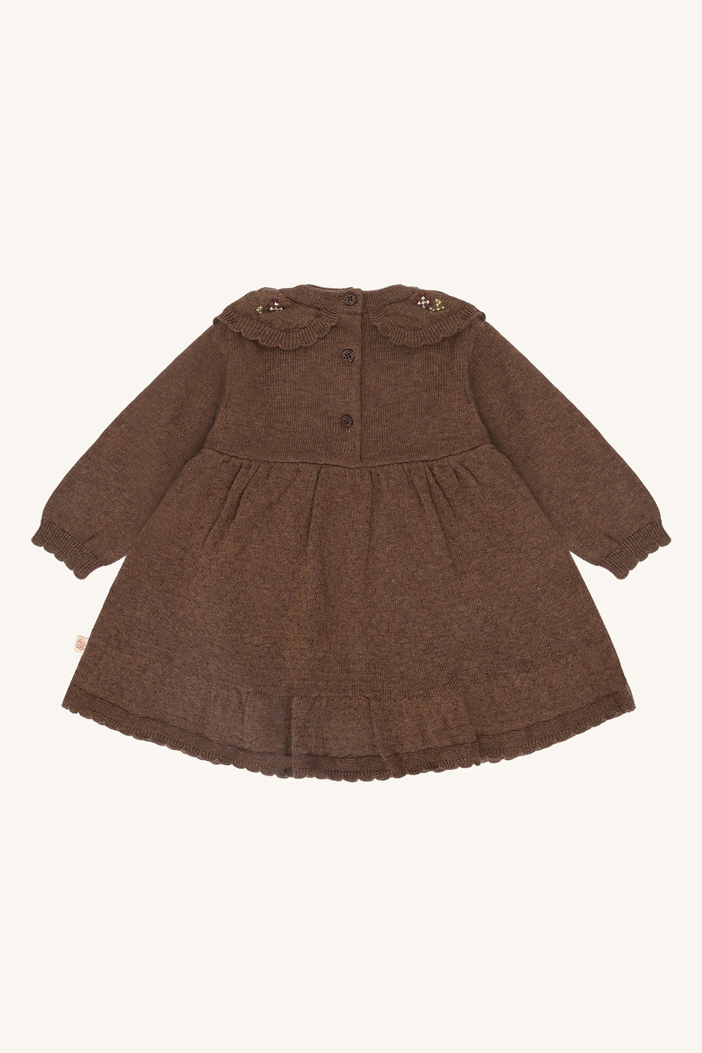 hust and claire HCKlara knit Strickkleid braun