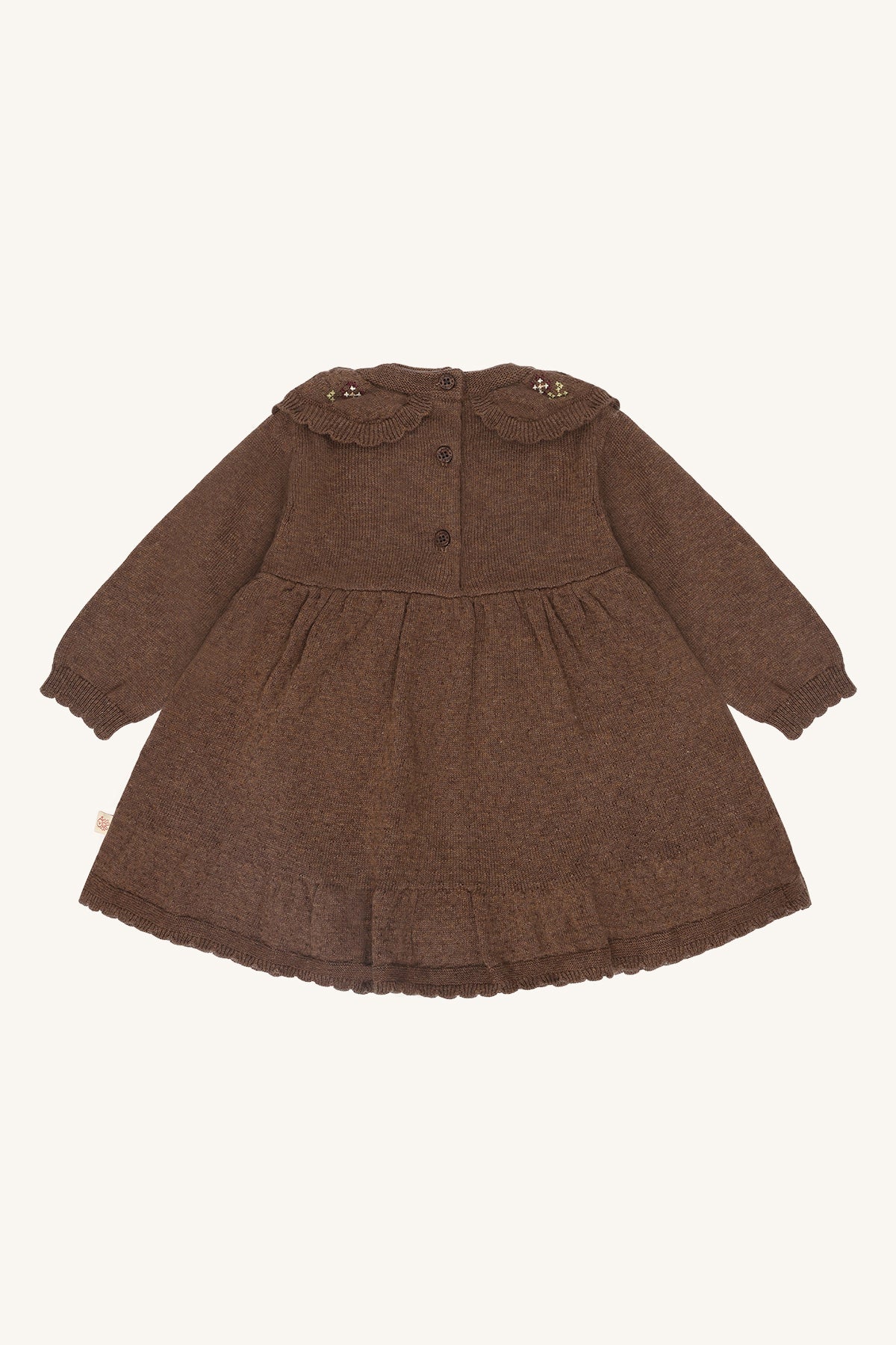 hust and claire HCKlara knit Strickkleid braun