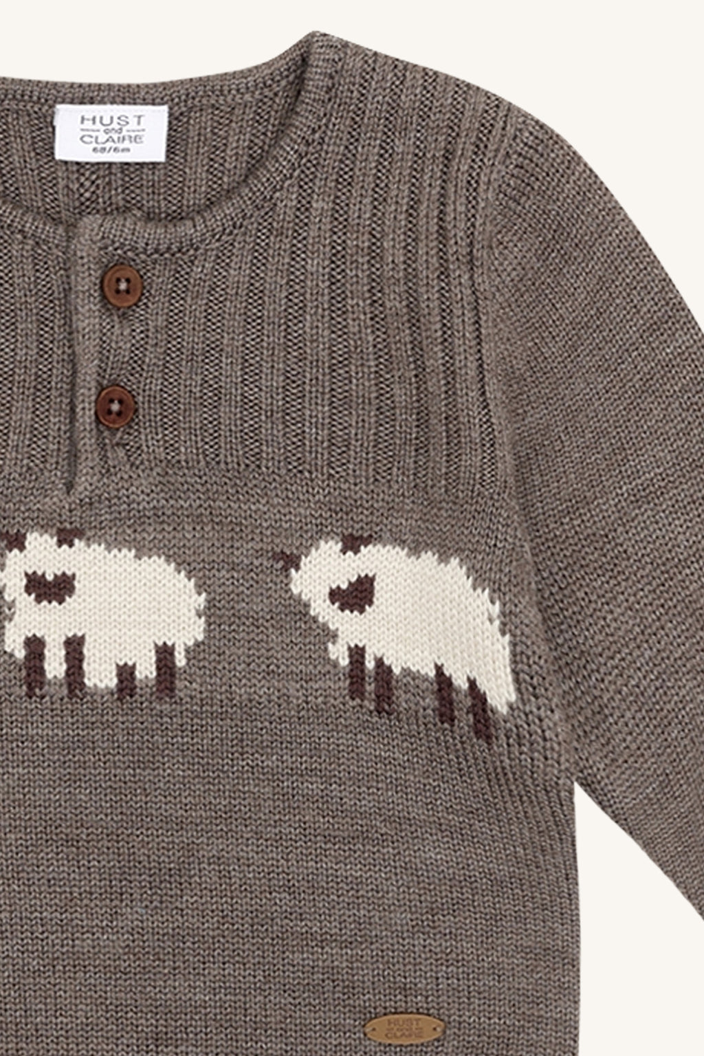 hust and claire HCPil Wool Sheep -Strickpullover aus 100% Merinowolle
