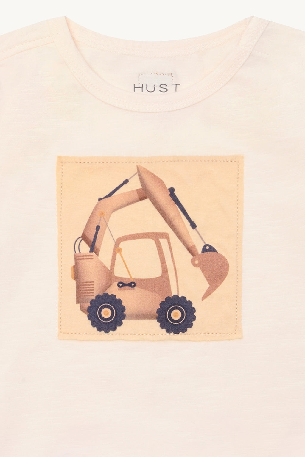 Hust & Claire HCAugust Babyshirt mit Baggermotiv Applikation creme