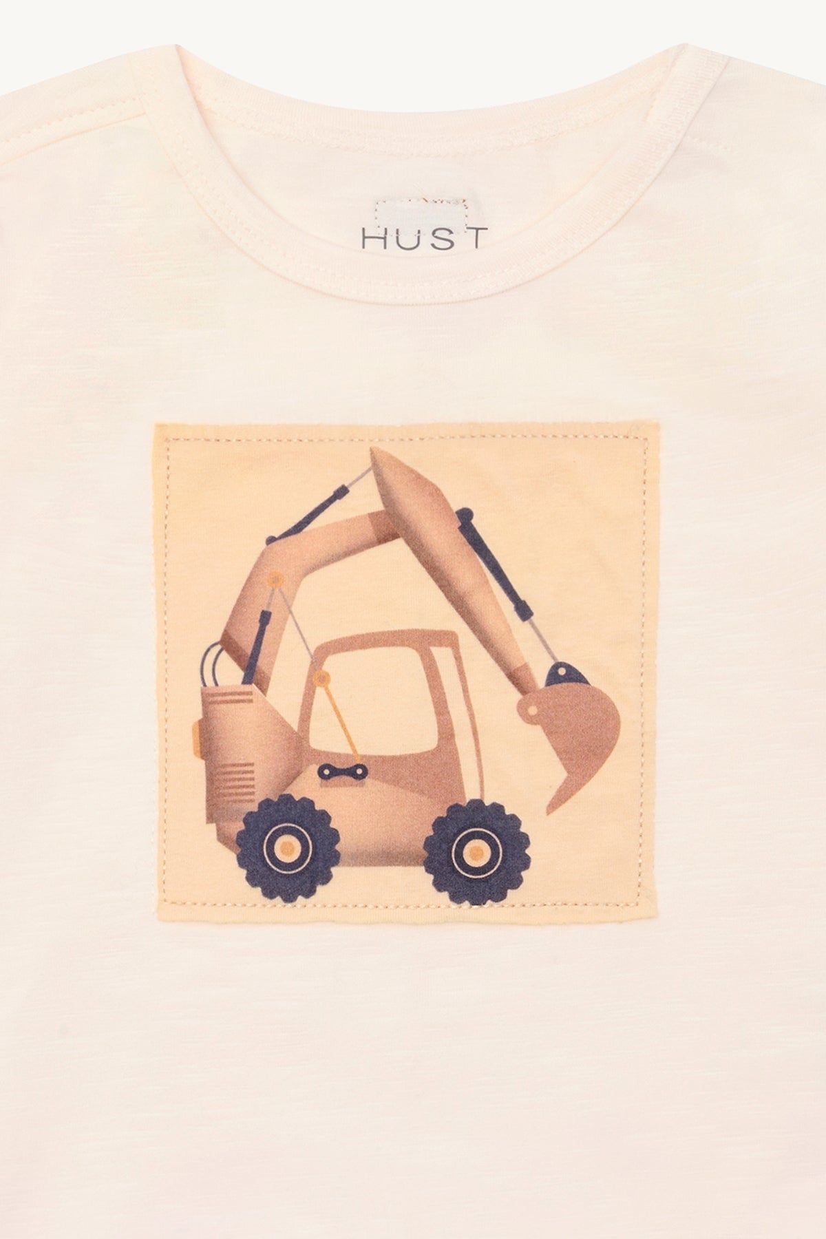 Hust & Claire HCAugust Babyshirt mit Baggermotiv Applikation creme