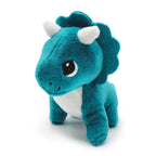 LES PTIPOTOS - 40 cm Plüsch Mama & Baby Triceratops blau