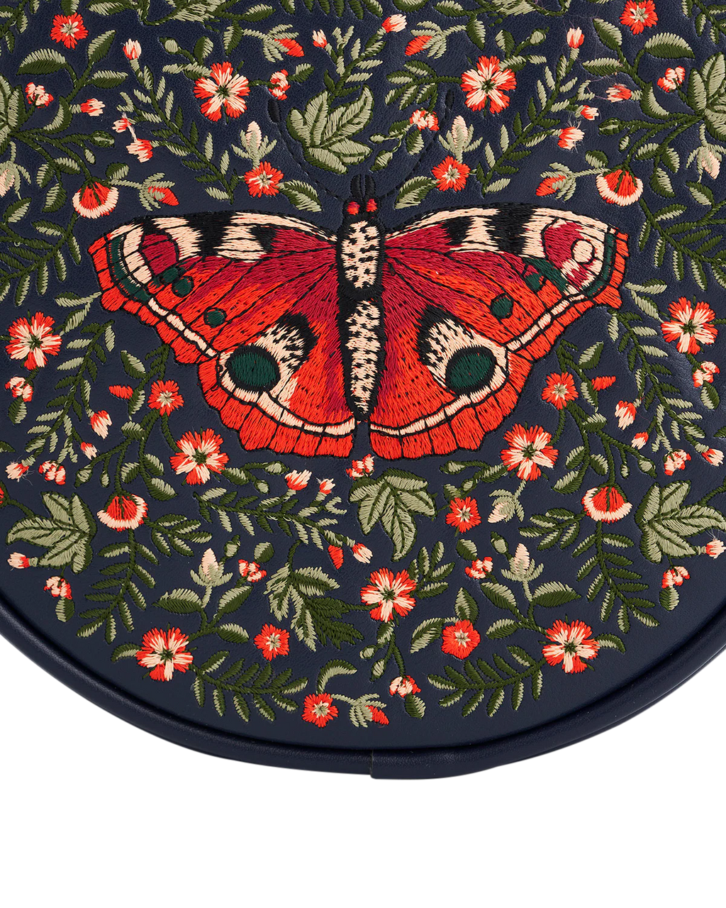 FABLE England Runde Tasche mit Schmetterlingsmotiv Chloe