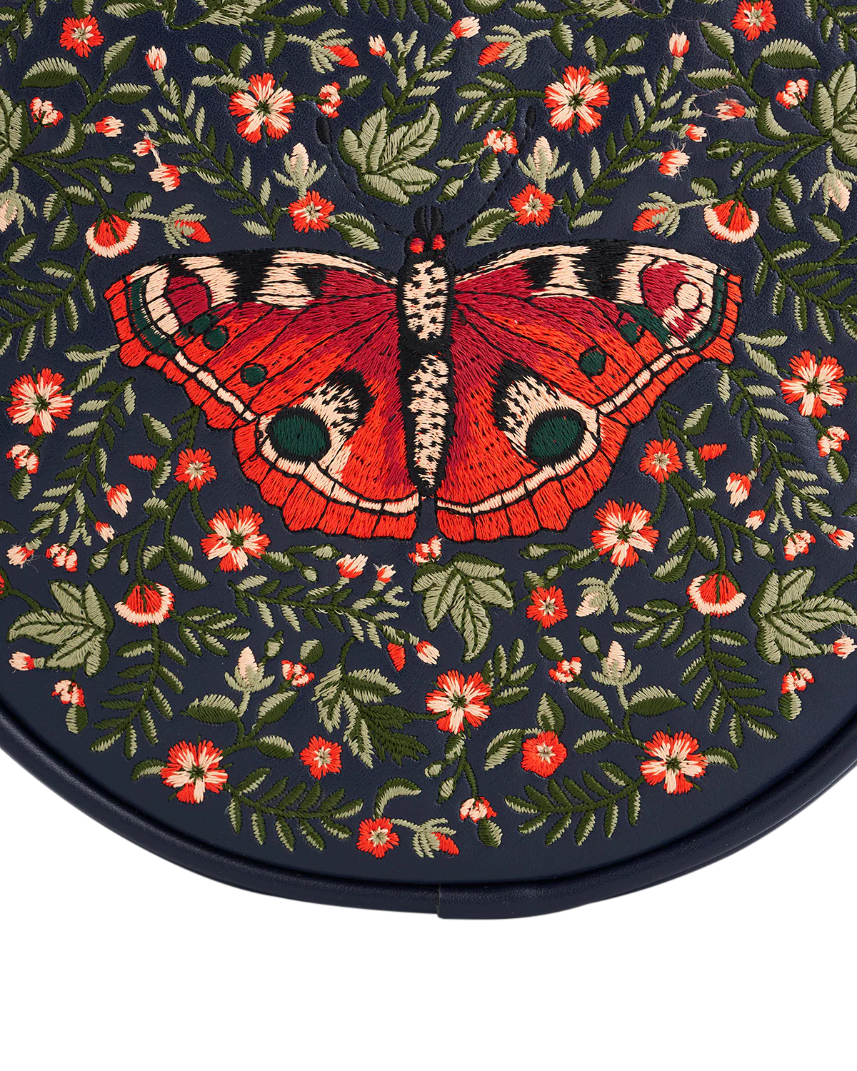 FABLE England Runde Tasche mit Schmetterlingsmotiv Chloe