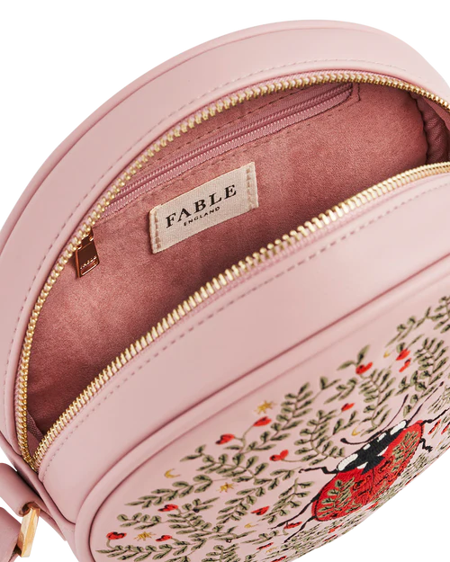 FABLE England Runde Tasche „Chloe Marienkäfer“ in Rosa
