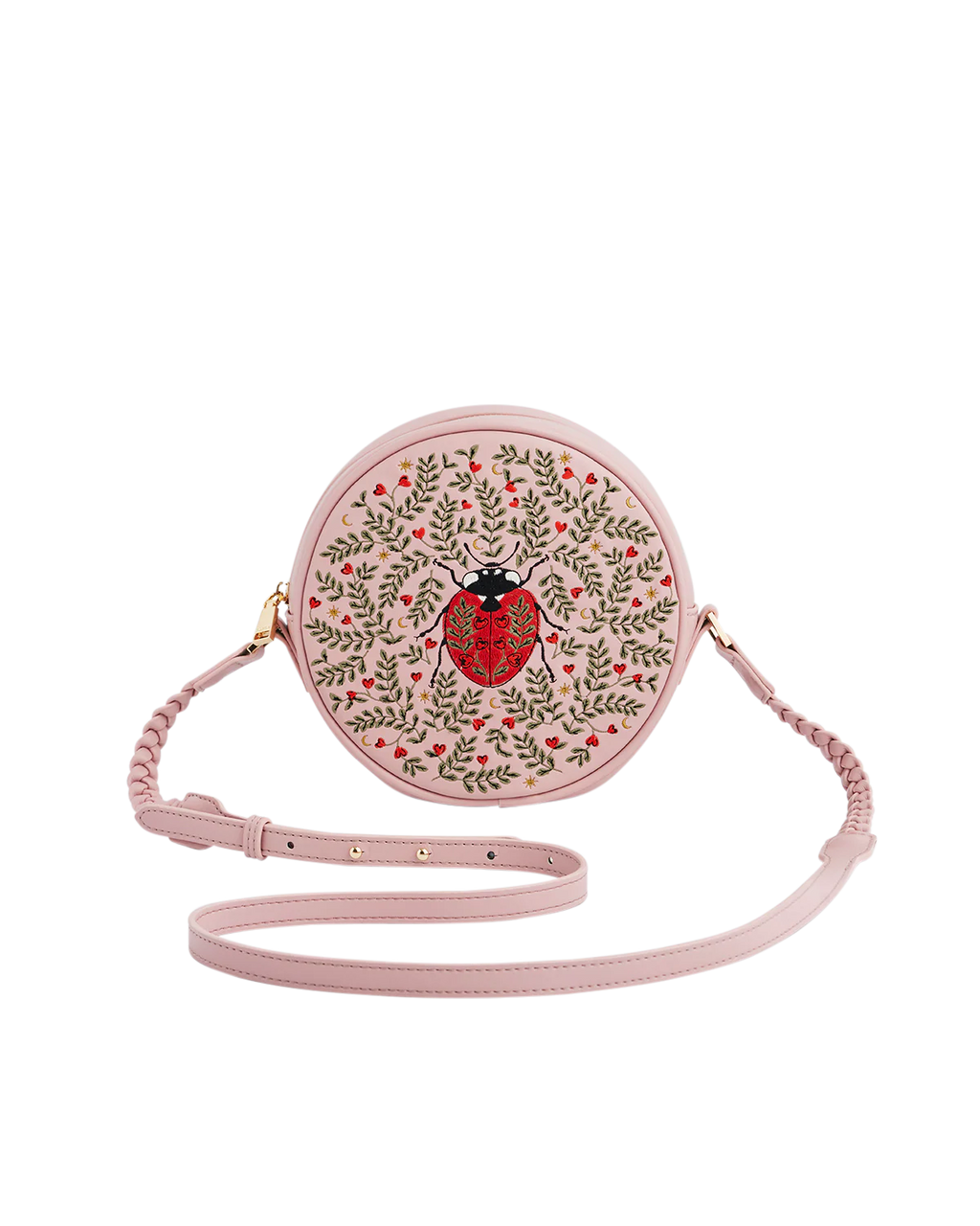 FABLE England Runde Tasche „Chloe Marienkäfer“ in Rosa