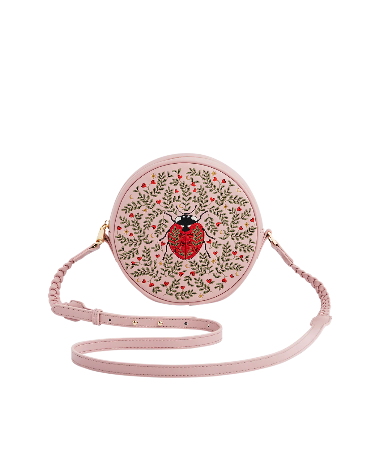FABLE England Runde Tasche „Chloe Marienkäfer“ in Rosa