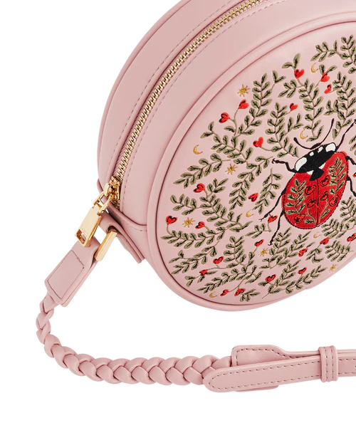 FABLE England Runde Tasche „Chloe Marienkäfer“ in Rosa