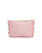 FABLE England Rosa Love Samt Täschchen mit Stickerei