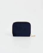 FABLE England Kleine Navy Floral Samt-Geldbörse