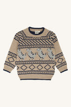 hust and claire - HC Pelle Dino Strickpullover mit Dino im Norwegerstil