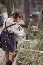 Eli und Nev - Baby Träger Cordkleid mit Blumenstickerei