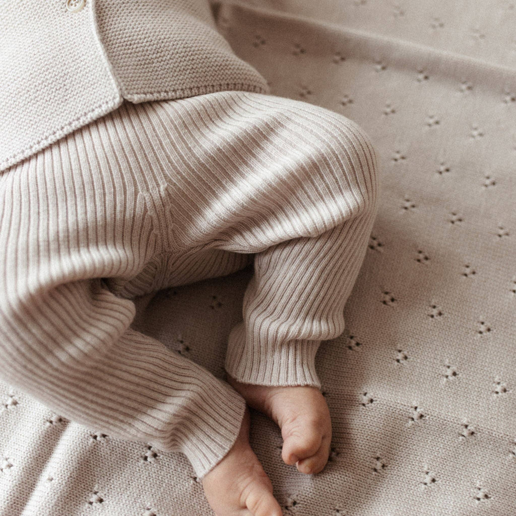 Leggings Finn in rosewood: Größe 0-1 Jahr