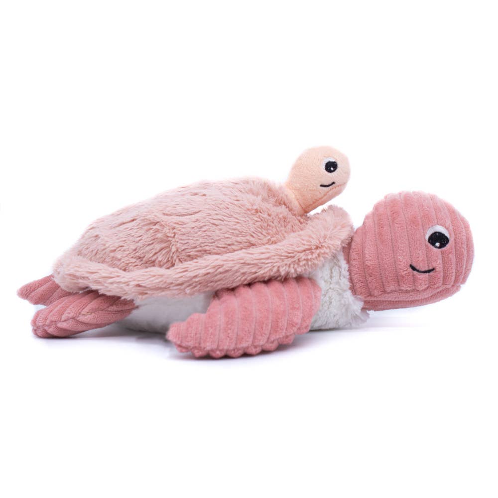 LES PTIPOTOS - 30CM MUM&BABY TURTLE PLÜSCH ROSA