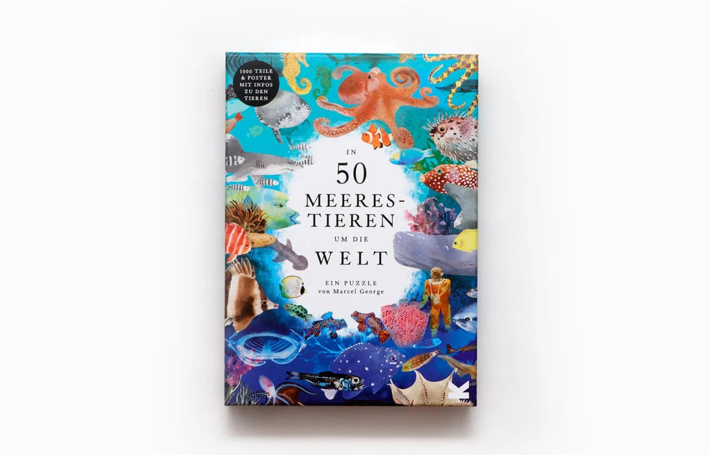 LAURENCE KING VERLAG  In 50 Meerestieren um die Welt - Ein 1000-Teile-Puzzle