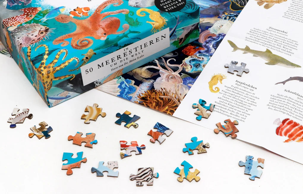 LAURENCE KING VERLAG  In 50 Meerestieren um die Welt - Ein 1000-Teile-Puzzle