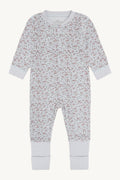 NEU! HUST & CLAIRE HCManu Zip Tiny Farbe a bit blue -hochwertiger Wolle/Bambus Schlafanzug liberty