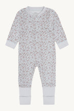NEU! HUST & CLAIRE HCManu Zip Tiny Farbe a bit blue -hochwertiger Wolle/Bambus Schlafanzug liberty