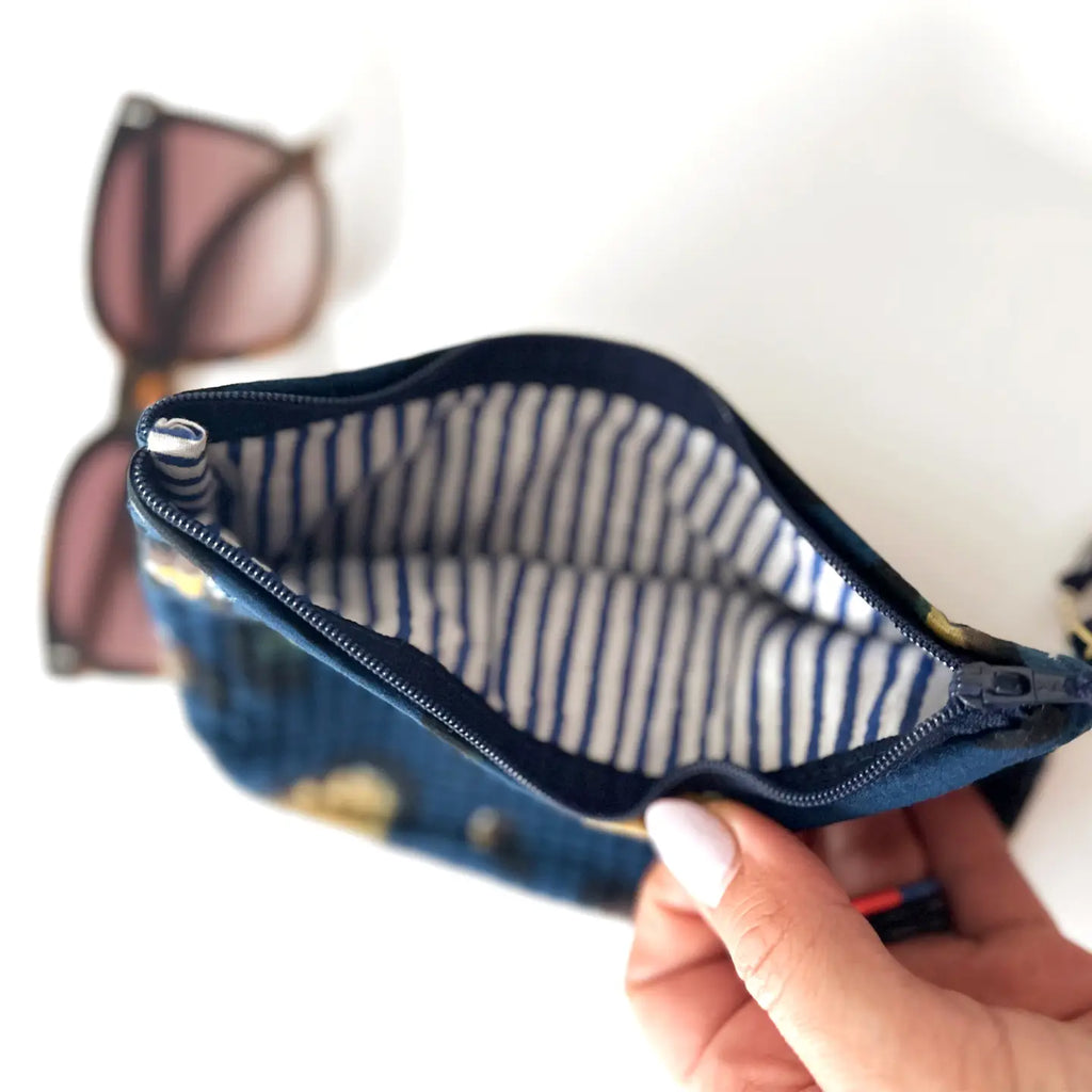 Handgemachte Mini Tasche "dark leo" kikooni