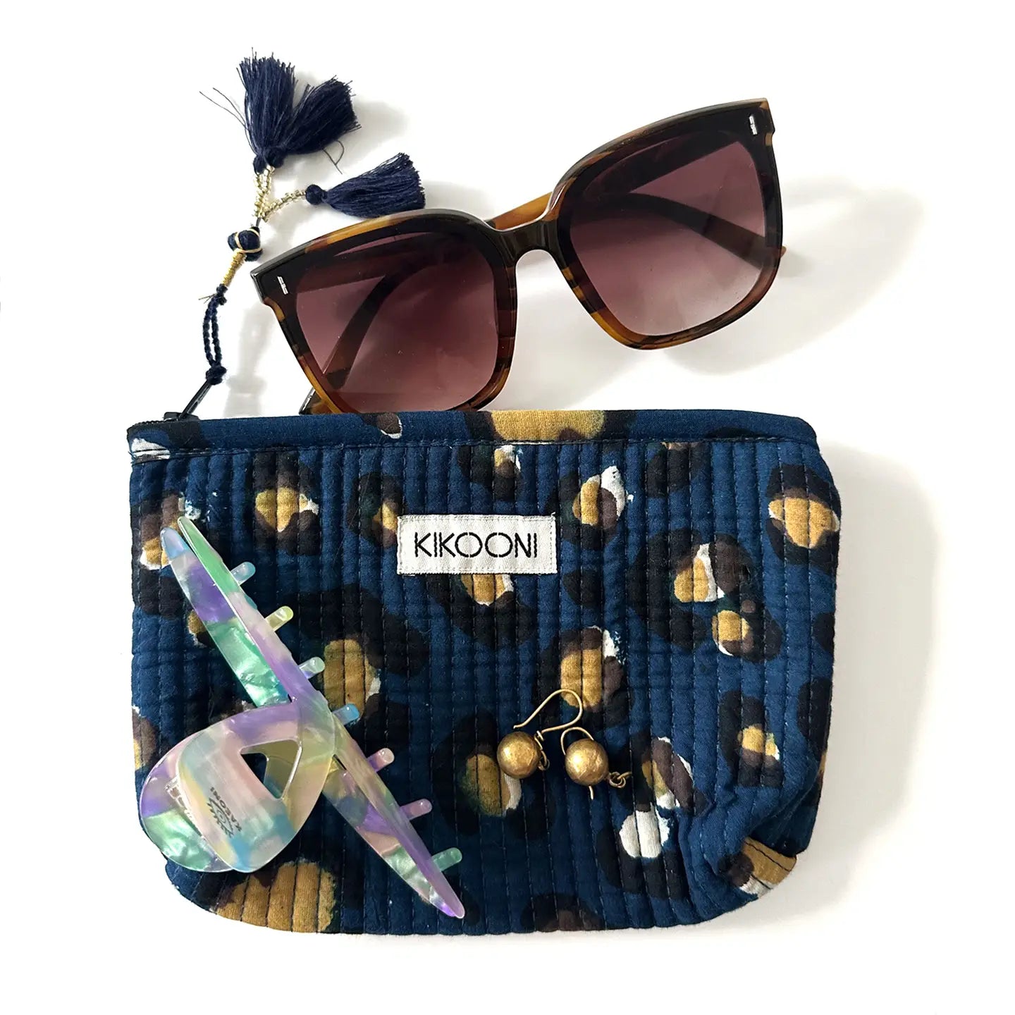 Handgemachte Mini Tasche "dark leo" kikooni