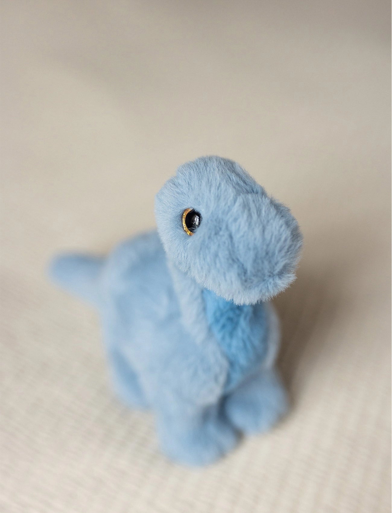 Dinosaurier Brachiosaurus, groß hellblau