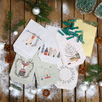 Papierdrachen Adventskalender bedruckt Hygge Style DIY