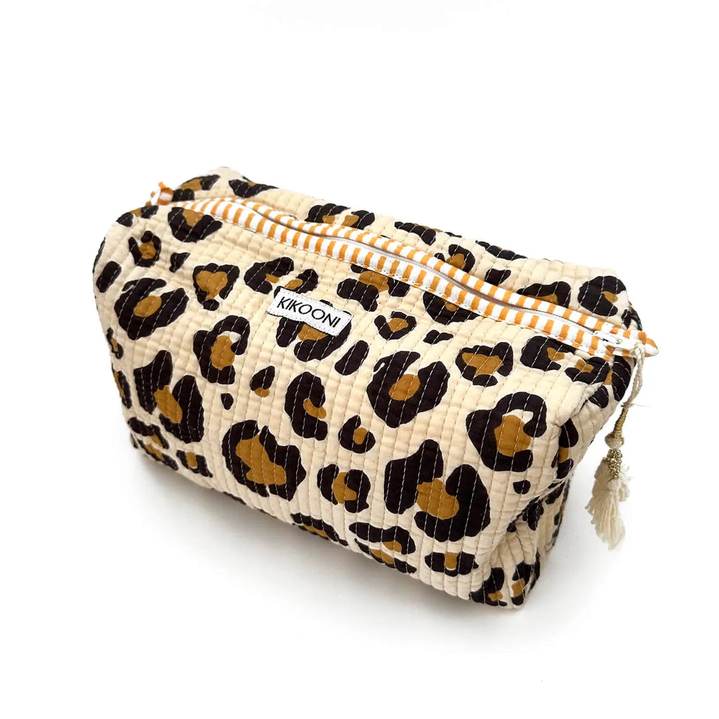 Handgemachte Kosmetiktasche "Oh Leo" kikooni