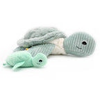 LES PTIPOTOS - 50CM RIESIGE MAMA UND BABY-SCHILDKRÖTE PLÜSCH MINT