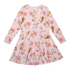Ma-ia Family Forest Animal Dress Biobaumwoll Kleid mit Waldtieren in rosa noch in Gr. 104!