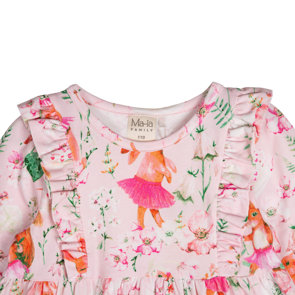 Langarmkleid Fairyland Dress - Märchenland Kleid in rosa von Ma-ia Family reduziert!