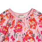 Langarmkleid Peonies Pfingstrosenkleid  in rosa pink von Ma-ia Family