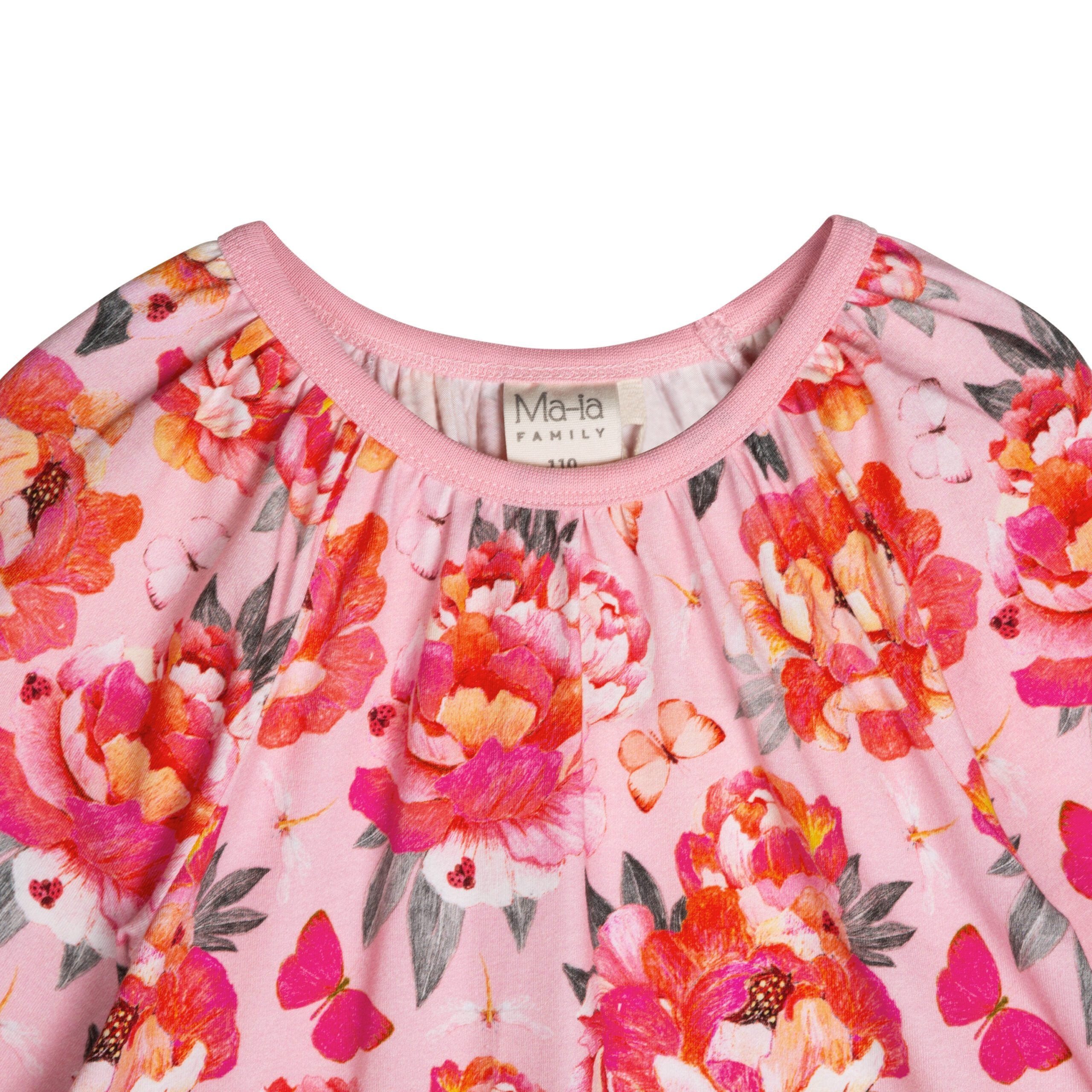Mädchenkleid Peonies Pfingstrosenkleid von Ma-ia Family -40% reduziert