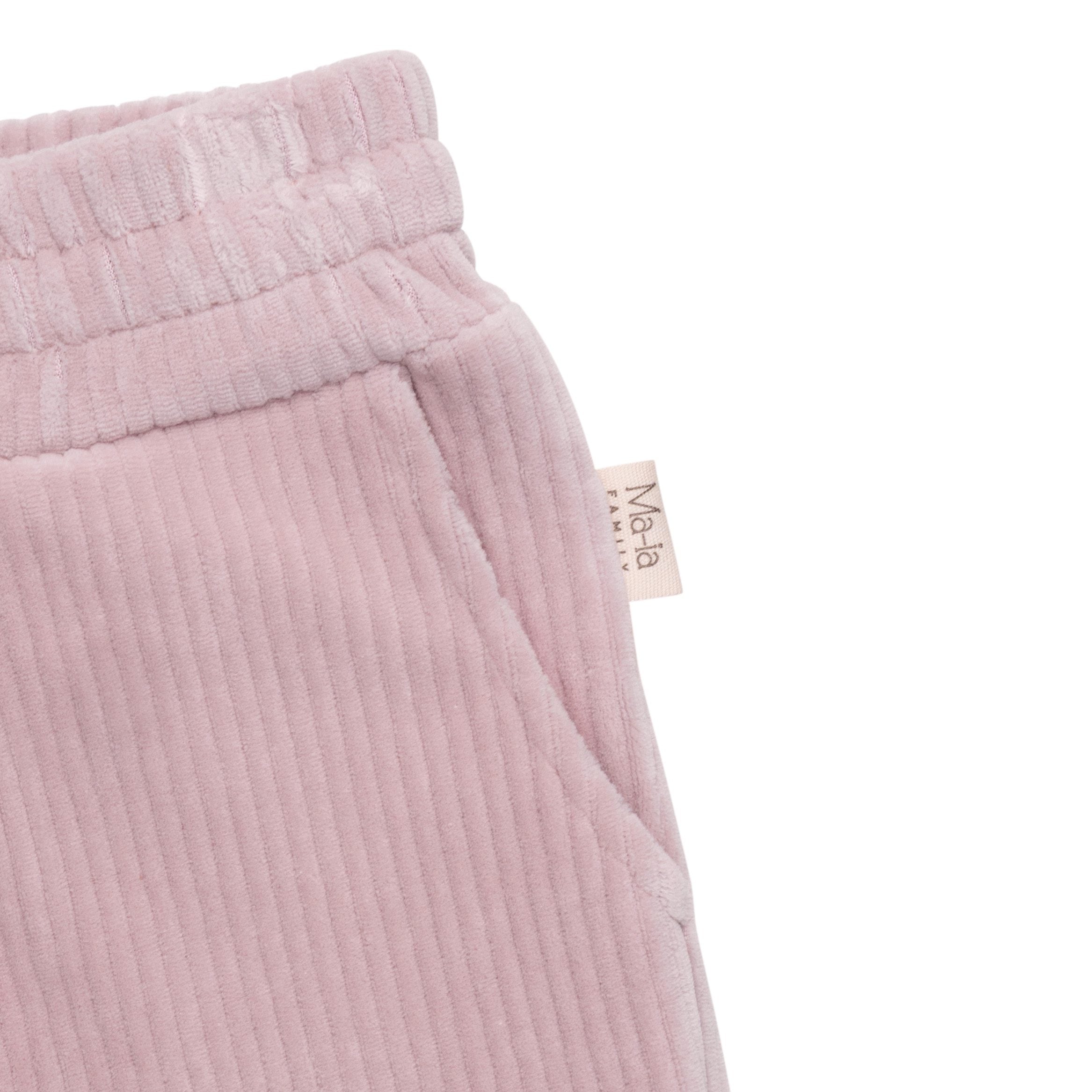 Ma-ia Merri trousers - Hose aus Feincordjersey helles rosa