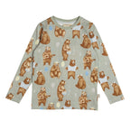 T-Shirt Bears in salbei/braun von Ma-ia Family -50% reduziert